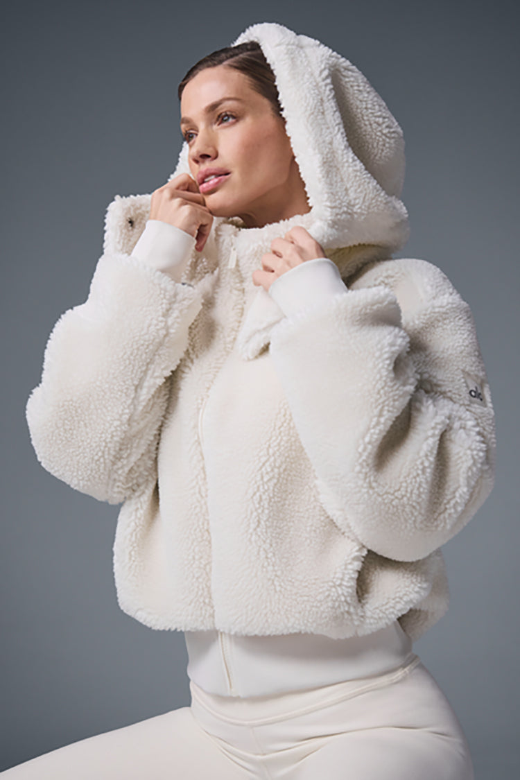 veste Foxy Sherpa  - blanc ' rupture de stock '