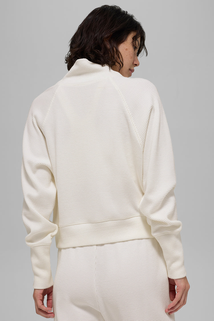 Pull à col montant et manches - Waffle Weekend Escape 'new'